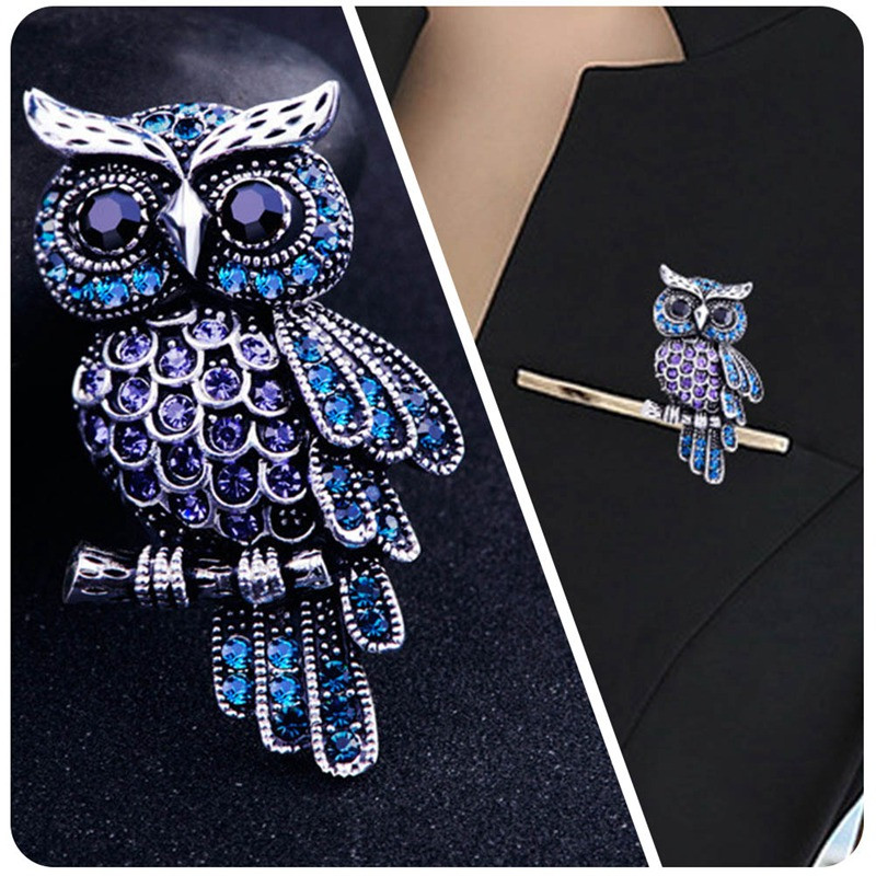 Seno sieviešu vīriešu pūce korejiešu moderna imitācija kalnu strēles zila pūce sakta nozīmīte Ziemassvētku dāvanas kleita mētelis krekls aksesuāri