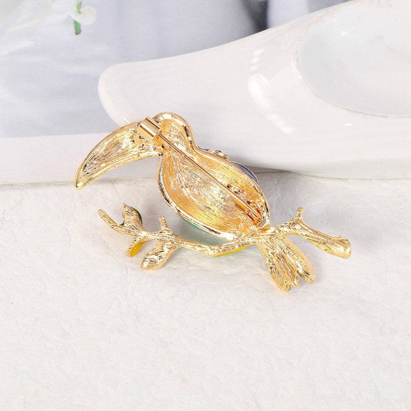 Retro broševi s papigama i pticama za žene, vintage emajlirane igle, nakit, velike igle za broševe s pticama, dodaci