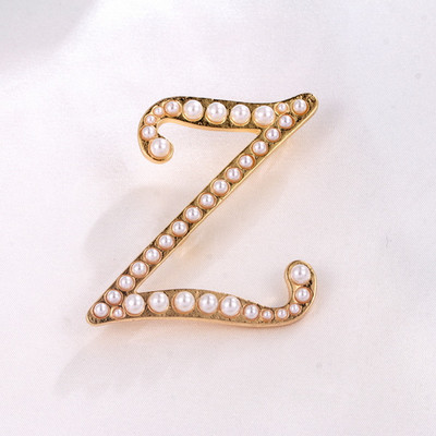 WEIMANJINGDIAN jaunpienācēji, imitēti pērļu burti, sākotnējās saktas piespraudes zelta krāsā