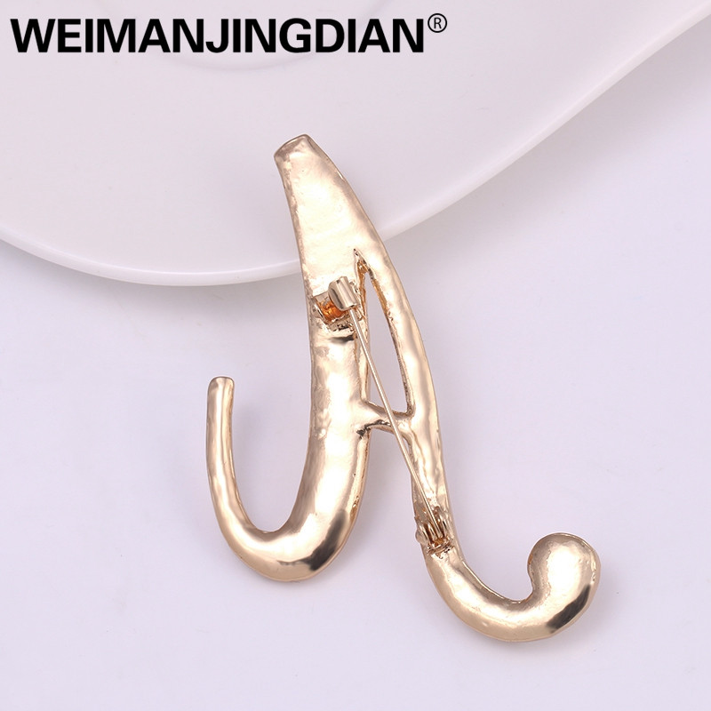 WEIMANJINGDIAN jaunpienācēji, imitēti pērļu burti, sākotnējās saktas piespraudes zelta krāsā