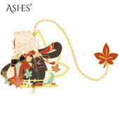 Jaunas emaljas piespraudes Genshin Impact Xiao Kaedehara Kazuha Venti Piespraudes piespraudes figūra Metāla nozīmītes pogas kolekcija Suvenīru Cosplay dāvana