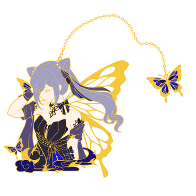 Jaunas emaljas piespraudes Genshin Impact Xiao Kaedehara Kazuha Venti Piespraudes piespraudes figūra Metāla nozīmītes pogas kolekcija Suvenīru Cosplay dāvana