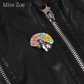 Sposobnost razmišljanja mozga Emajlirane igle prilagođeni ljudski organ Medicinski znanstveni broševi na ruksaku Poklon za studente Nakit