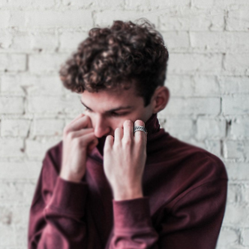 Vnox 8 mm rotirajući prsten s lancem za muškarce, žene, fleksibilna karika od nehrđajućeg čelika, ležerno bratsko prstenje, muški nakit Anel