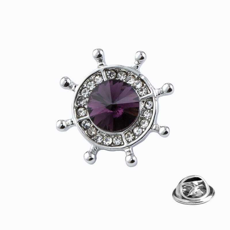 Korejas modes kristāla enkura stūre piespraude Vīriešu uzvalks krekls nozīmīte apkakles piespraudes Piespraudes rotaslietas greznība sievietēm aksesuāri dāvanas