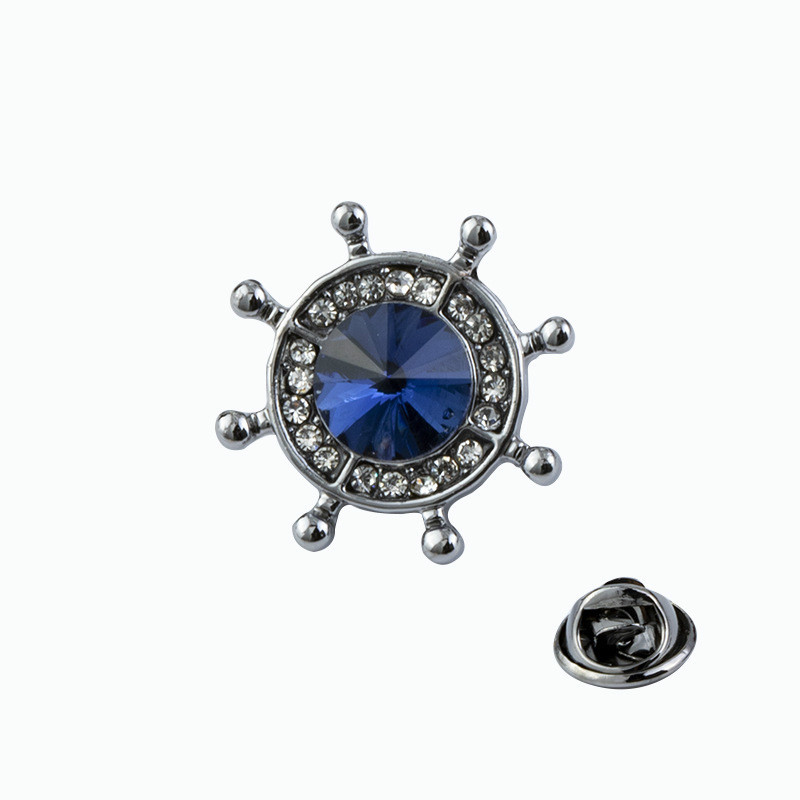 Korejas modes kristāla enkura stūre piespraude Vīriešu uzvalks krekls nozīmīte apkakles piespraudes Piespraudes rotaslietas greznība sievietēm aksesuāri dāvanas