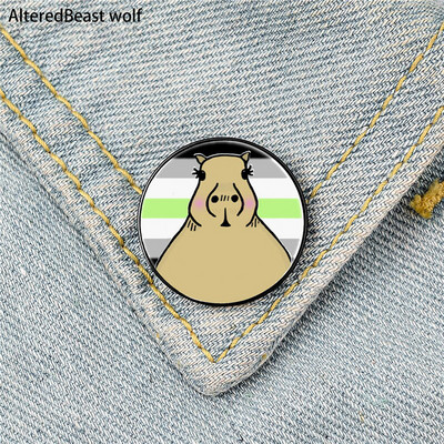 Capybara pliva Crtana igla Prilagođeni smiješni broševi Torba na rever košulje Slatka značka Crtane emajlirane igle za ljubavnice prijateljice
