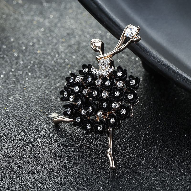 Luksuzni kristalni broševi u korejskom stilu za žene Broš od cirkonske smole Cvijeće Nakit Odjeća Dodaci Vjenčani dar Veleprodaja