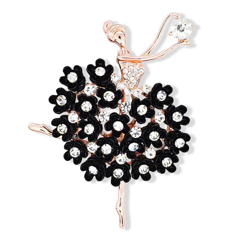Luksuzni kristalni broševi u korejskom stilu za žene Broš od cirkonske smole Cvijeće Nakit Odjeća Dodaci Vjenčani dar Veleprodaja