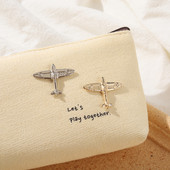 Dvije igle za zrakoplove od legure zrakoplova Dječji lijepi broš za zrakoplove Odjeća Kaubojska torba Blagdanski darovi Torbe za cipele Značke prilagođene