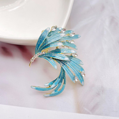 2022. gada jauna, jauka, spilgta lidojoša putna sakta sievietēm ziemas dzīvnieciņš kolibri Fēnikss balodis dzērve flamingo adata ar sprādzi ballītei