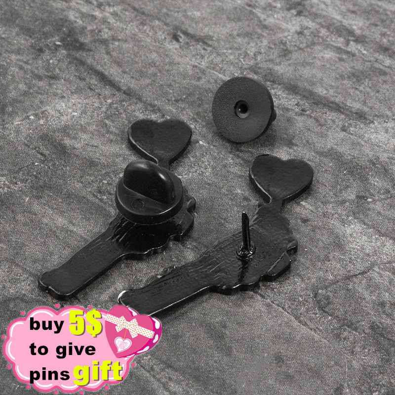 Emajlirana igla za ruke za Noć vještica Poklon veleprodaja Slatko srce Lizalica Srce Gothic Vampire Friends Emajl Par Broševi Igle