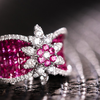 Горещи продавани модни дамски пръстени с корона, сребърен цвят, розово червено, синьо, кристални пръстени за жени, сватбено парти, бижута, аксесоари