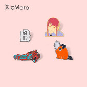 Maskota Japana i pakla Emajl Igle Motorna pila Muškarac Makima Pochita Broševi Značke za rever Ikone Anime Nakit Pokloni za djecu Žena