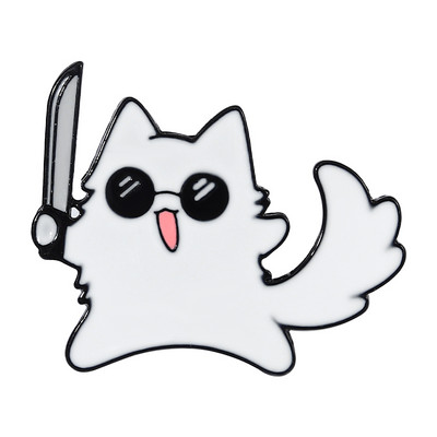 Gojo Satoru Cats Emalja Pin Kawaii Anime Role Acu maska Jauki Manga Piespraudes Žetons Jujutsu Kaisen Anime Aksesuāri mugursomai
