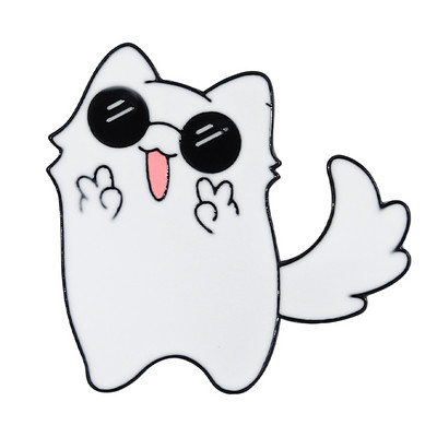 Gojo Satoru Cats Emalja Pin Kawaii Anime Role Acu maska Jauki Manga Piespraudes Žetons Jujutsu Kaisen Anime Aksesuāri mugursomai