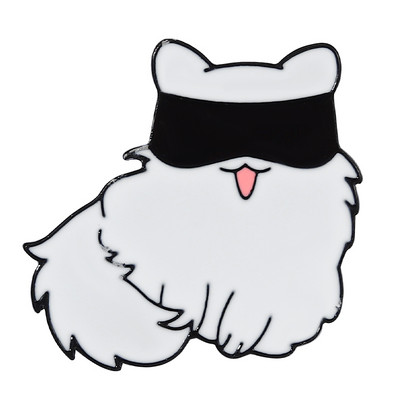 Gojo Satoru Cats Emalja Pin Kawaii Anime Role Acu maska Jauki Manga Piespraudes Žetons Jujutsu Kaisen Anime Aksesuāri mugursomai