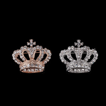 Crystal Rhinestone Cross Crown Καρφίτσα Badges Royal Luxury Lapel Ανδρικό κοστούμι καρφίτσα καρφίτσες για γυναίκες Αξεσουάρ Κοσμήματα Χονδρική