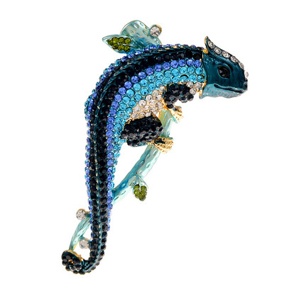 CINDY XIANG Rhinestone Lizard Καρφίτσα Μεγάλη Ζώο καρφίτσα 3 χρωμάτων Διαθέσιμο Υλικό κράματος Αξεσουάρ χειμερινού παλτού Υψηλής ποιότητας