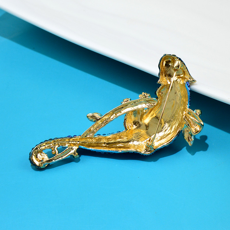 CINDY XIANG Gušter broš sa kamenčićima Velika igla sa životinjama 3 dostupne boje Legura Materijal Zimski kaput Dodaci Visoke kvalitete