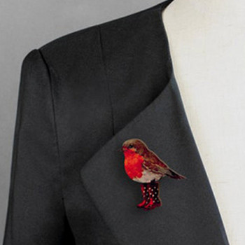2022 Ξύλινη καρφίτσα Κρεμαστό κοστούμι καρφίτσα για ζώα Χαριτωμένη διακόσμηση καρφίτσες ζώων Κουκουβάγια Magpie Birds Καρφίτσα Μοναδική καρφίτσα για γάμο