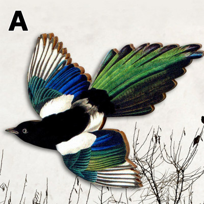 2022 Drveni broš Igla Privjesak Odijelo Životinjski broš Slatki ukras Životinje Igle Sova Svraka Ptice Broš Unikatna igla za vjenčanje