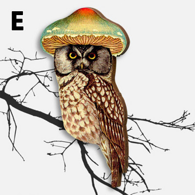 2022 Drveni broš Igla Privjesak Odijelo Životinjski broš Slatki ukras Životinje Igle Sova Svraka Ptice Broš Unikatna igla za vjenčanje