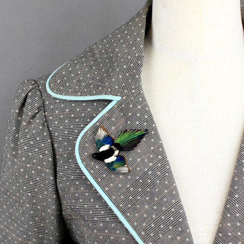 2022 Drveni broš Igla Privjesak Odijelo Životinjski broš Slatki ukras Životinje Igle Sova Svraka Ptice Broš Unikatna igla za vjenčanje