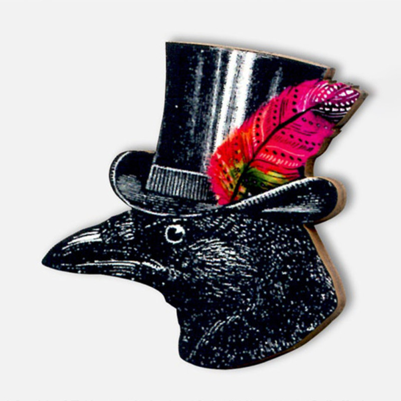 2022 Drveni broš Igla Privjesak Odijelo Životinjski broš Slatki ukras Životinje Igle Sova Svraka Ptice Broš Unikatna igla za vjenčanje