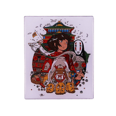 Spirited Away Stroger Soot Sprite Piespraudes Piespraudes Emalja Metāla nozīmītes Atloka piespraudes Piespraudes Jakas Džinsi Modes Rotaslietas Aksesuāri