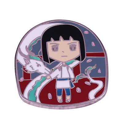 Spirited Away Stroger Soot Sprite Piespraudes Piespraudes Emalja Metāla nozīmītes Atloka piespraudes Piespraudes Jakas Džinsi Modes Rotaslietas Aksesuāri