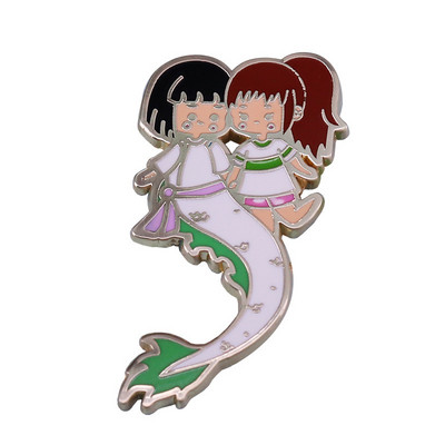 Spirited Away Stroger Soot Sprite Piespraudes Piespraudes Emalja Metāla nozīmītes Atloka piespraudes Piespraudes Jakas Džinsi Modes Rotaslietas Aksesuāri