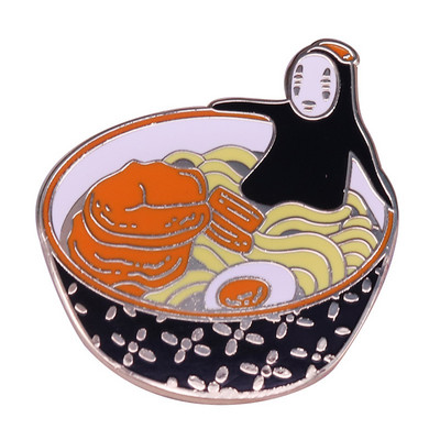 Spirited Away Stroger Soot Sprite Piespraudes Piespraudes Emalja Metāla nozīmītes Atloka piespraudes Piespraudes Jakas Džinsi Modes Rotaslietas Aksesuāri