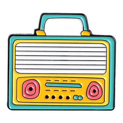 Emajlirane igle za pisaći stroj Vintage crveno crne metalne značke Broševi Jakne Torba za košulje Igle za rever Dodaci Nakit Pokloni za pisce