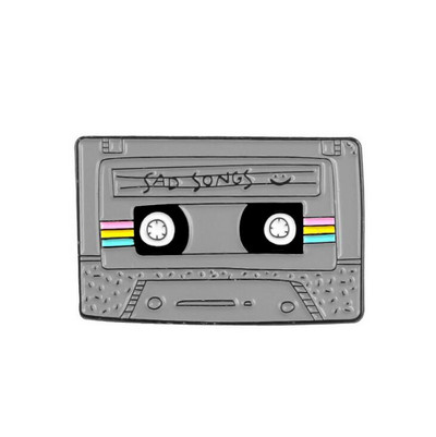 Emajlirane igle za pisaći stroj Vintage crveno crne metalne značke Broševi Jakne Torba za košulje Igle za rever Dodaci Nakit Pokloni za pisce