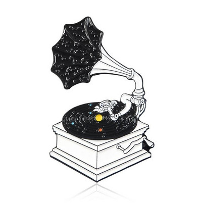 Emajlirane igle za pisaći stroj Vintage crveno crne metalne značke Broševi Jakne Torba za košulje Igle za rever Dodaci Nakit Pokloni za pisce