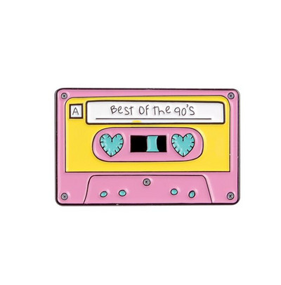 Emajlirane igle za pisaći stroj Vintage crveno crne metalne značke Broševi Jakne Torba za košulje Igle za rever Dodaci Nakit Pokloni za pisce