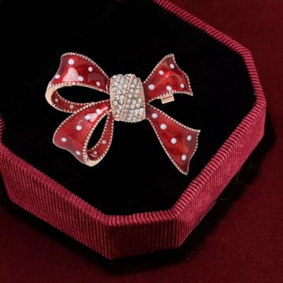 Ženski broševi s mašnama od dijamanata Veliki broš s mašnama igla Vintage modni nakit Zimski dodaci