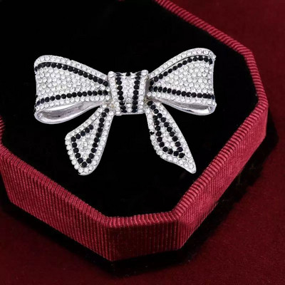 Ženski broševi s mašnama od dijamanata Veliki broš s mašnama igla Vintage modni nakit Zimski dodaci