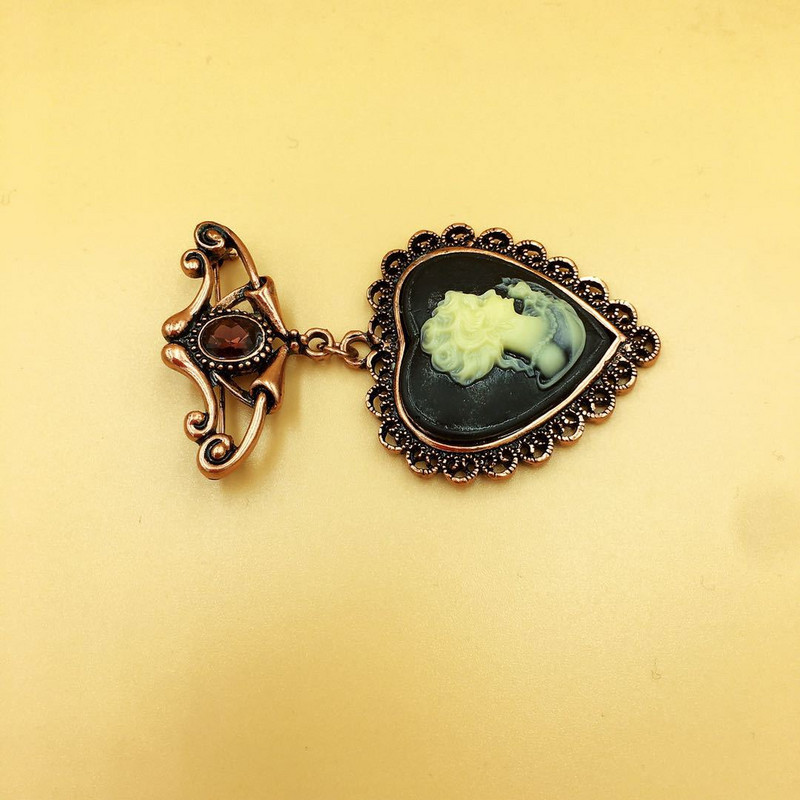 Vintage stil, kristalni dijamant, broš u obliku suze, broš Queen's Cameo igla za rever, igle za žensku odjeću, broševi, party bijoux igla, acc