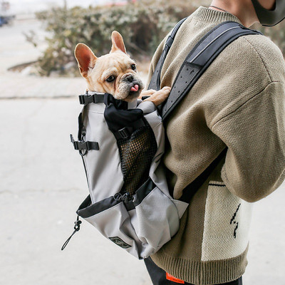 Koera kandekott Transpordi väliseljakott Peegeldav hingav seljakott koertele seljas koertele Corgi Bulldog reisikott