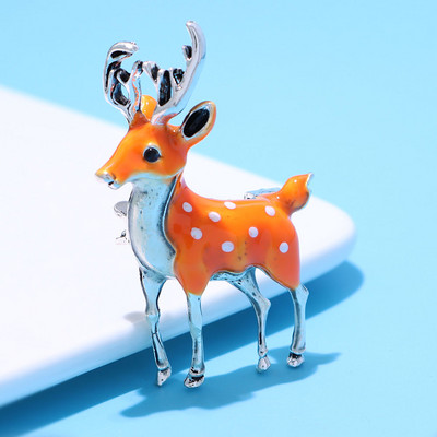 CINDY XIANG 3 krāsas Pieejamas jaukas mazas briežu saktas sievietēm Buki Sika-Deer Dzīvnieku pin Mētelis Aksesuāri Dāvana bērniem