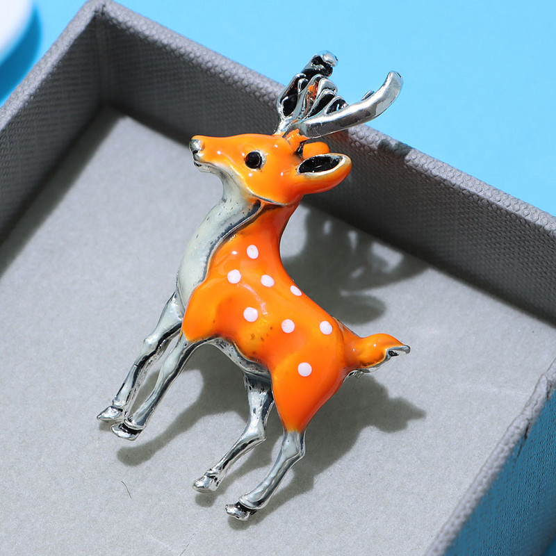 CINDY XIANG 3 krāsas Pieejamas jaukas mazas briežu saktas sievietēm Buki Sika-Deer Dzīvnieku pin Mētelis Aksesuāri Dāvana bērniem