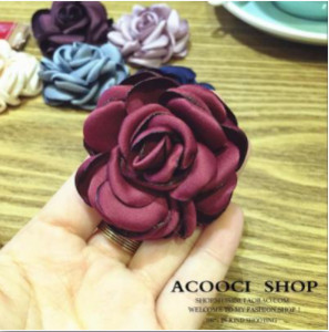 Καρφίτσες καμέλια καρφίτσα για γυναίκα κορίτσι ύφασμα στρας λουλούδια σήματα μόδας κοσμήματα αξεσουάρ Κορεατικά χειροποίητα χονδρική