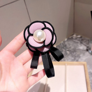 Καρφίτσες καμέλια καρφίτσα για γυναίκα κορίτσι ύφασμα στρας λουλούδια σήματα μόδας κοσμήματα αξεσουάρ Κορεατικά χειροποίητα χονδρική