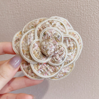 Καρφίτσες καμέλια καρφίτσα για γυναίκα κορίτσι ύφασμα στρας λουλούδια σήματα μόδας κοσμήματα αξεσουάρ Κορεατικά χειροποίητα χονδρική