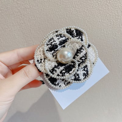 Καρφίτσες καμέλια καρφίτσα για γυναίκα κορίτσι ύφασμα στρας λουλούδια σήματα μόδας κοσμήματα αξεσουάρ Κορεατικά χειροποίητα χονδρική