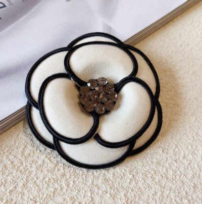 Καρφίτσες καμέλια καρφίτσα για γυναίκα κορίτσι ύφασμα στρας λουλούδια σήματα μόδας κοσμήματα αξεσουάρ Κορεατικά χειροποίητα χονδρική