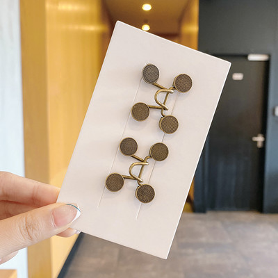 Sieviešu svārki Bikses jostas saktas komplekts Neredzamā piespraude Adjust Džinsi jostasvieta Clip Metāla piespraudes Sieviešu Apģērbu Aksesuāri