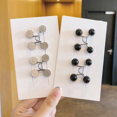 Sieviešu svārki Bikses jostas saktas komplekts Neredzamā piespraude Adjust Džinsi jostasvieta Clip Metāla piespraudes Sieviešu Apģērbu Aksesuāri